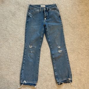 Free people wide leg jeans